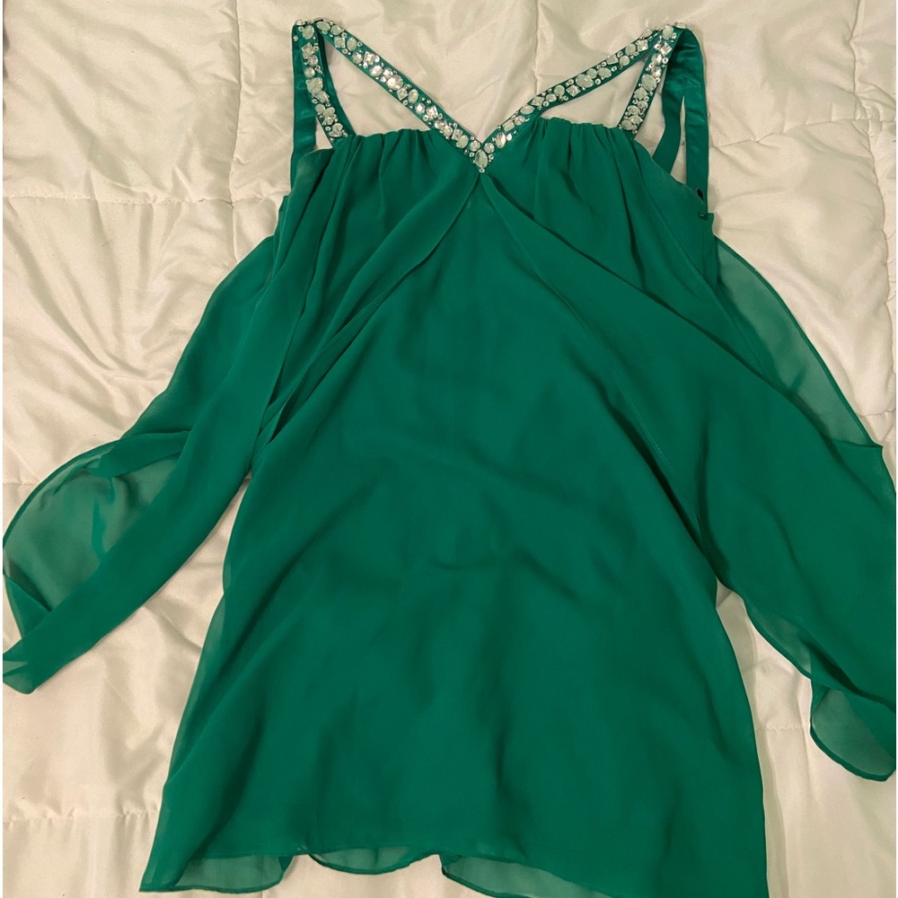 Emerald green pageant/homecoming dress